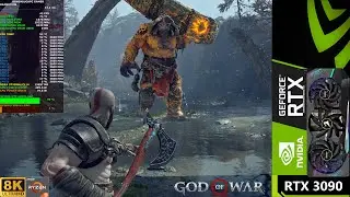God Of War Ultra Settings DLSS Quality 8K | RTX 3090 | Ryzen 9 5950X