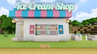 [Minecraft Ice Cream Shop Tutorial] | Minecraft | QueenConfetti