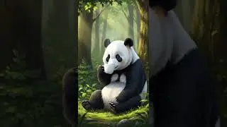 Cute panda baby