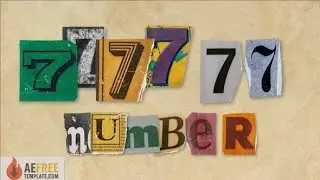 Ransom Letters 7 Number 60938139 - Drive Link | Free After Effects Template