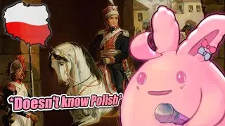 Slimekin Slippa sings the Polish national anthem