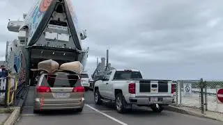 Loading the Chi-Cheemaun ferry at Tobermory