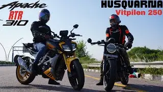 TVS Apache RTR 310 vs Husqvarna Vitpilen 250 Drag Race