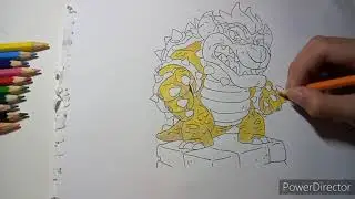 drawing bowser finalmente fabber castle sera que ficou bom?😐