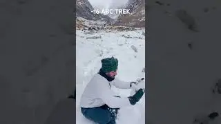 ⛰️😍 #adventure #annapurna #mountains #trekking #abc #adventureawaits #snow #snowfall #fun