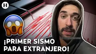 ¡Se fue por su bolillo para el susto! Extranjero vive su primer sismo en CDMX y se hace viral