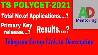 TS POLYCET-2021 |Latest News-no.of applications & attendance-AD Mentoring