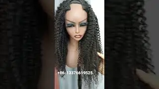 Vpart wig custom V part kinky curly wig #vpartwig #customwig