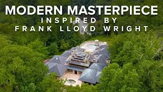 Frank Lloyd Wright Inspired Modern Masterpiece - DroneHub