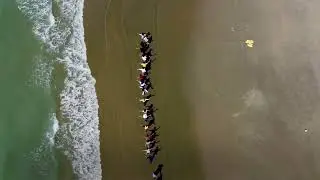 Cox's Bazar beach Camp-in-cox Dji drone shot with the student of Jagannath University.
