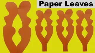 How to Make  Paper Leaves craft for Decoration