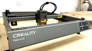 Creality Falcon 2 - 22 Watt Laser Cutter/Engraver - Unboxing, Assembly, Testing