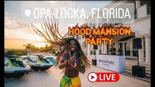 Woa! MIAMI Hood Lake  Mansion Event space  Tour , Pool Party Interview (Chat ask Questions!!)