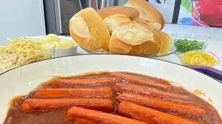 CACHORRO QUENTE COM SALSICHA INTEIRA