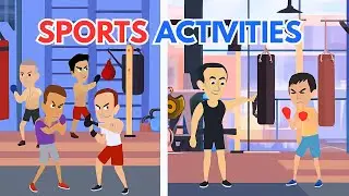 Learn English Through Stories | Do You Know Any Sports? - Sports Activities✨