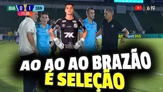 GUARANI 1 X 1 SANTOS BRAZÃO PEGA PÊNALTI MAS NÃO LIVRA O SANTOS DO EMPATE