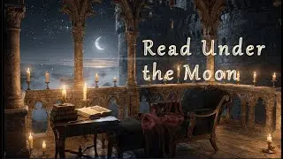 Moonlit Castle Balcony 🌙 Candlelight Medieval Ambience for Reading & Sleep