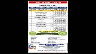 Target Company client interview at Patna for Abu Dhabi