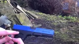 Обзор и стрельбовой тест страйкбольного пистолета HFC HG 185 Blowback