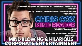 Chris Cox &ndash; Corporate Mind Reader & Keynote Speaker Showreel | Live Events, Conferences & Keynotes