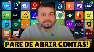 Quantas contas bancárias ter? PARE DE ABRIR CONTAS EM BANCOS! (Opinião Sincera)