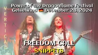 Freedom Call - Snippets @Power Of The Dragonflame Festival, Geiselwind, DE 🇩🇪 December 28, 2024