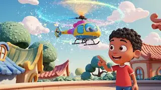 Cinco pequenos helicópteros circulam, cir | Canções Infantis e Rimas para Crianças