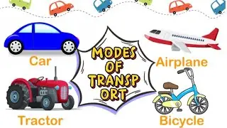 Modes Of Transport | Learn vehicle names with Animation | littlelearntime