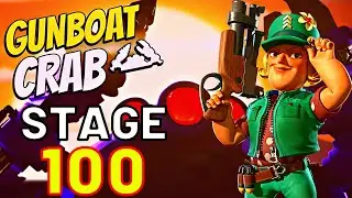 GUNBOAT MEGA CRAB STAGE 100 | SOLO | Scorcher + Sgt. Brick⚓Boom Beach Attack Strategy | Bane