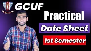 1st Semester Practical Date Sheet 2023 Affiliated Colleges GCUF