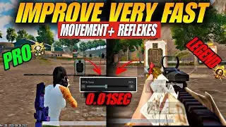 OMG😱Tips And Trick Improve Movement+Aim & Reflexes⚡️ Android 8Finger Fastest player Guide🔥 PUBG BGMI