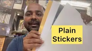 Exhibit your products by printing on plain metallic Stickers