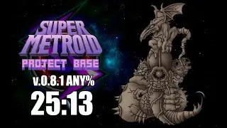 Super Metroid: Project Base v.0.8.1 | Any% Speedrun in 25:13 (0:19)