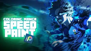 SPEED PAINT BLUE LOCK | COLORING ANIME STYLE 