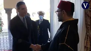 Así ha sido el encuentro entre el rey Mohamed VI y Pedro Sánchez