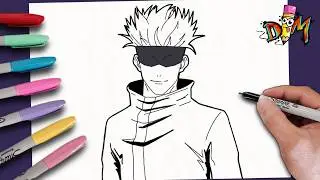 Como Dibujar a Gojo Satoru Bundle -  Free Fire x Jujutsu Kaisen | how to draw free fire