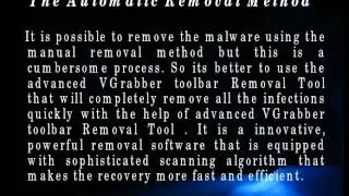 How to fix VGrabber toolbar Infection in Windows...?
