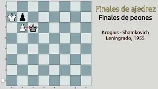 Impedir el paso del rey contrario (Krogius - Shamkovich, 1955)