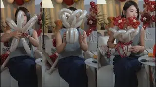 How to make Balloon Flower | DIY Flower Balloon | Balloon Distortion | Partyballoons