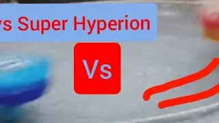 Beyblade Battle 6 King Helios vs Super Hyperion #beyblade #beybladeburst #beybladeburstsparking