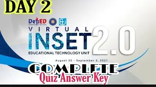 VIRTUAL INSET 2.0 DAY 2 (COMPLETE QUIZ ANSWER KEY)