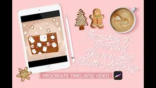 Too Faced You&rsquo;re So Hot Christmas Palette artwork auf #Procreate zeichnen @toofacedcosmetics