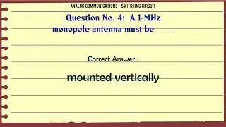 MCQ Questions Switching Circuit with Answers