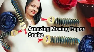 Moving paper snake 🐍 || Amazing paper snake | Paper toys / Anti-stress paper toy | Diy paper craft
