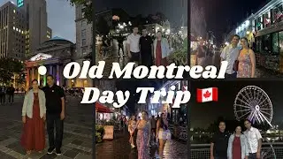 Exploring Old Montreal in 1 Day -Family Trip/Street view of Old Montreal 🇨🇦(cobblestone road, cafes)