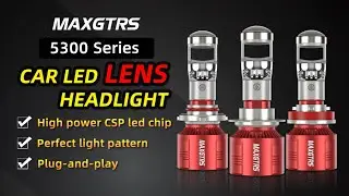 5300 Series H7 H11 H8 9005/9006 HB3 HB4 LHD LED Headlight Mini Lens Projector Low Beam Canbus Bulb