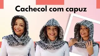 DIY-Cachecol com capuz muito fácil!!#costura #modafeminina #passoapasso