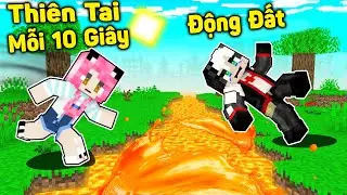 MỀU THỬ THÁCH 24 GIỜ SINH TỒN MINECRAFT 10 GIÂY THẢM HỌA BẮT ĐẦU*1 NGÀY REDHOOD SỐNG TRONG SÓNG THẦN