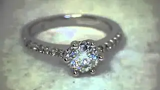 ROUND SOLITAIRE ACCENT WEDDING RING