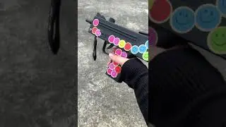 mac-10 gel ball gun for Christmas fun! #shorts